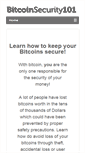 Mobile Screenshot of bitcoinsecurity101.com